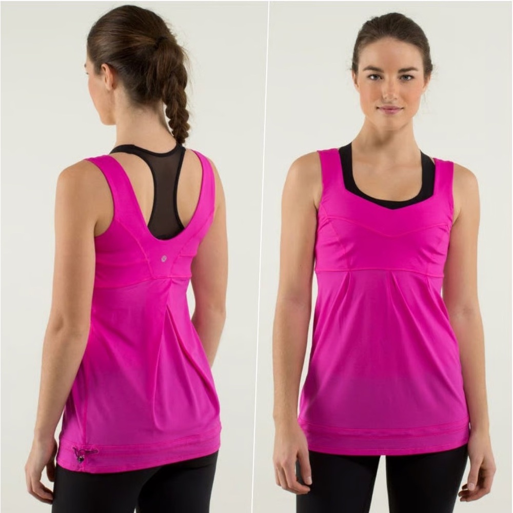 Lululemon Tame Me Tank in colour Paris Perfection